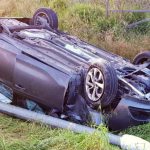 Un conductor da positivo tras volcar su vehículo en la carretera de Valldemossa