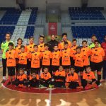 Nico Sarmiento participa en la escuela de porteros del Palma Futsal