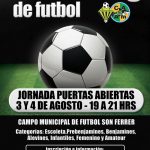 Casting de Fútbol en Son Ferrer los días 3 y 4 de agosto