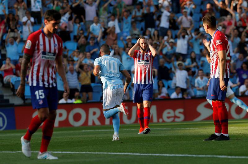 Celta de Vigo gana al Atlético de Madrid