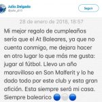 Julio Delgado solicita no continuar en el Atlético Baleares