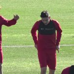 Primer día de Alejandro Faurlín como futbolista del Real Mallorca