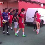 Último entrenamiento del Real Mallorca en el Estadio de Son Moix