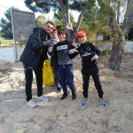 Lolo, Diego Nunes y Catela limpian las playas de Mallorca