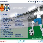 Lucas Aveldaño en el once del Tenerife ante el Real Mallorca