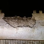 Se derrumba una parte de la muralla medieval de Alcúdia