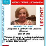 Continúa la búsqueda de la mujer desaparecida ayer en Ciutadella