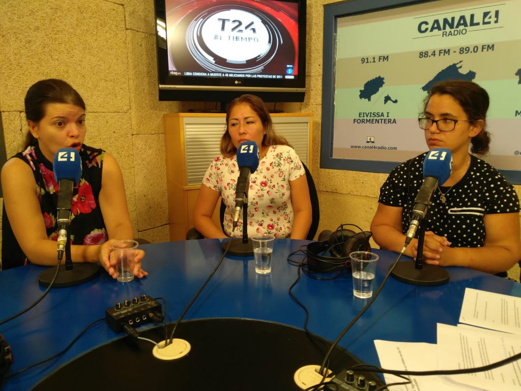 Maria Vidal, Juana Mendoza y Alma Vives