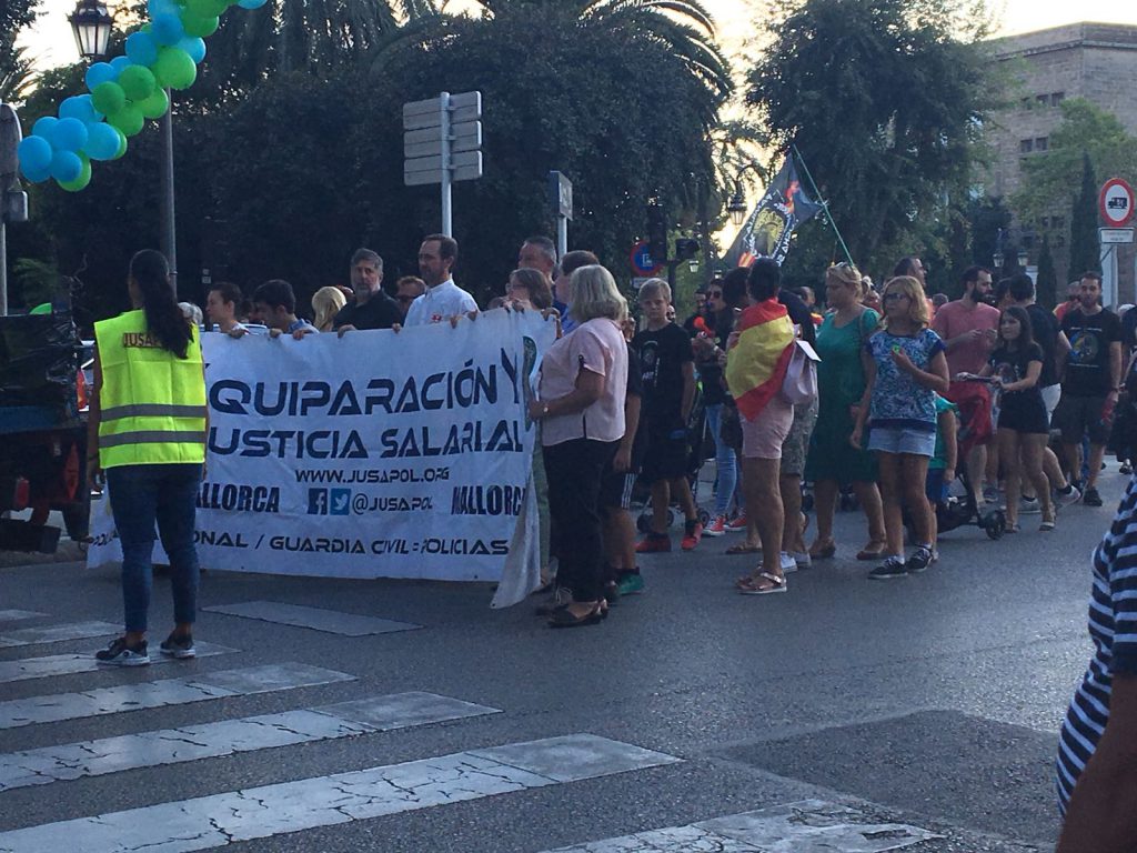 protesta jusapol equiparación salarial Palma