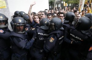 antidisturbios, policias