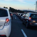 Retenciones kilométricas en la autopista de Llevant por una colisión entre varios vehículos
