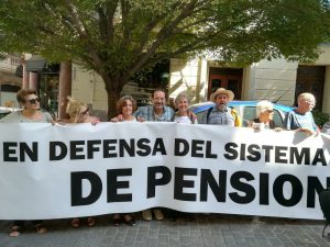 coordinadora pensiones protesta