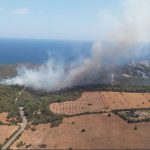 Declaran un incendio forestal en la zona de Cala Magraner