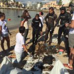Recogen en la playa del Portitxol 130 kilos de basura