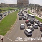 Un vertido de aceite colapsa la Avenida Adolfo Suárez de Palma