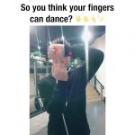 Nuevo estilo de baile...¡con los dedos!