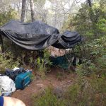 Desmantelan un campamento ilegal en Santa Eulària (Eivissa)