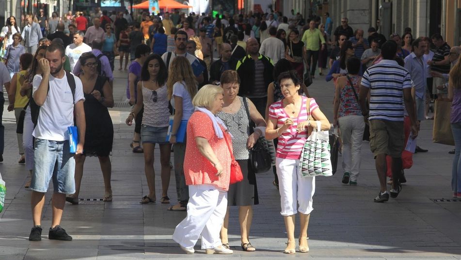gente paseando, población, Palma, Mallorca