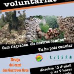 Jornada de voluntariado para la limpieza de caminos en Es Castell
