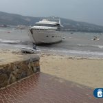 El temporal deja cuatro barcos a la deriva en Calvià