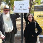 Crida per Palma realiza un acto simbólico y y cambia el nombre de la Plaza de la Guardia Civil por Plaza del 1 de octubre