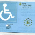 Falsifican dos tarjetas de estacionamiento para personas como movilidad reducida para aparcar más fácilmente