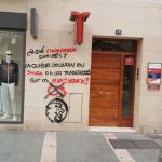 Aparecen pintadas en la sede de Ciudadanos en Palma