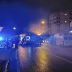 Un conductor bebido colisiona en Ibiza contra otros dos vehículos provocando un incendio