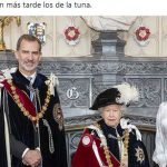 Twitter arde con Felipe VI y la Orden de la Jarretera