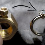 Cómo convertir una tuerca en un anillo con diamante