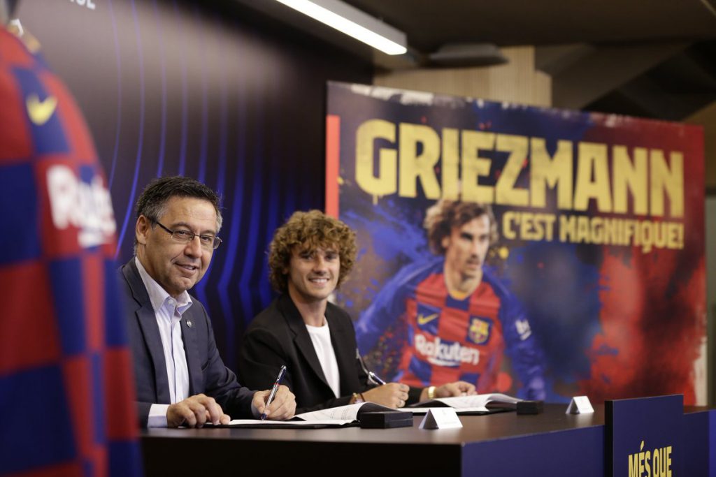 Griezmann en el Camp Nou