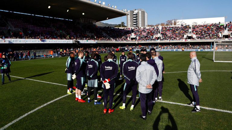 El Barcelona en el Mini Estadi