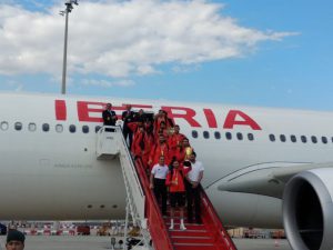 España aterriza en Barajas