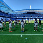 El Mallorca se ejercitó esta mañana en las instalaciones de Riazor