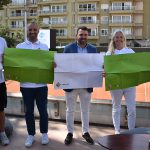 Mosaico con 4.000 cartulinas del Palma Futsal ante el Barça Lassa