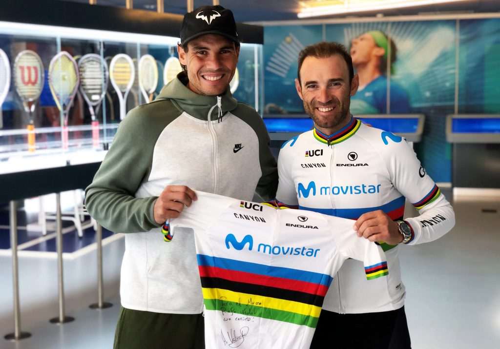 Nadal con Alejandro Valverde