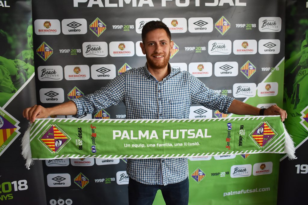 Rafa López en el Palma Futsal