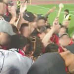 Detenido un 'supporter' del R.C.D. Mallorca por lanzar una baqueta a otro