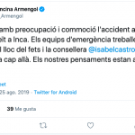 Conmoción y muestras de apoyo entre los políticos de Balears por el accidente aéreo de Inca