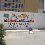 VOX Menorca denuncia el mural del polideportivo de Ferreries por contener consignas e ideologías políticas