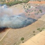 Cerca de ocho agentes apagan puntos calientes de un incendio agrícola declarado este viernes en Eivissa