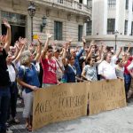 Un centenar de personas exigen en Palma "un puerto seguro" para el Open Arms