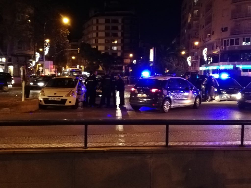 Policía, accidente Palma