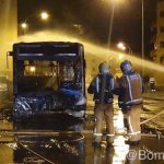 Un autobús de la EMT se incendia durante la madrugada en Sa Indioteria