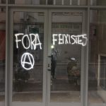 Pintadas vandálicas en la sede de VOX Baleares