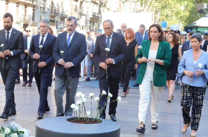 homenaje víctimas atentado barcelona