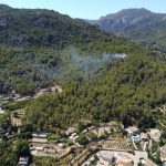 Un incendio forestal en Esporles quema 0,01 hectáreas de pinar