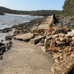 La borrasca 'Gloria' provoca importantes desperfectos en el litoral de Santanyí
