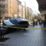 Un coche atropella a dos peatones en la calle Industria de Palma