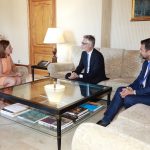 Armengol se reúne con el embajador de Austria en España, Christian Ebner